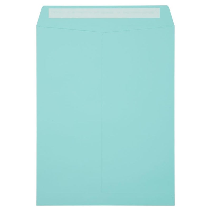 LUXPaper 10 x 13 Open End Envelopes | Peel & Press | Seafoam Blue | 80lb. Text | 50 Qty - Image 3